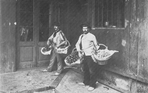 Argentinischer Photograph um 1880: Obstverkäufer