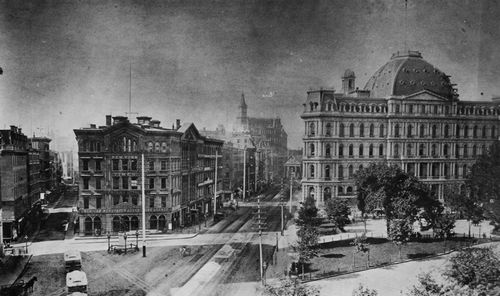 Amerikanischer Photograph um 1880: Park Row