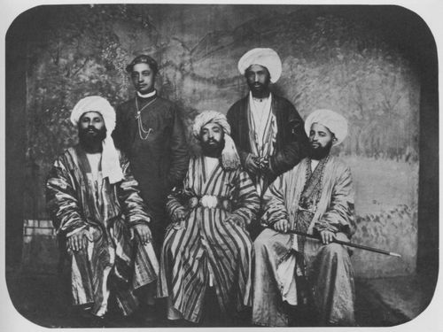 Russischer Photograph um 1890: Turkmenische Wrdentrger in Merw
