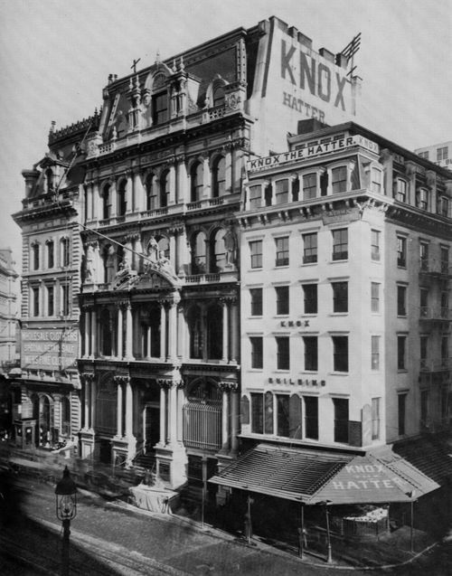 Amerikanischer Photograph um 1895: Unteres Ende des Broadway