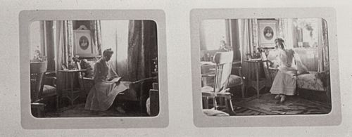 Russischer Photograph um 1900: Eine Doppelseite aus einem Familienalbum