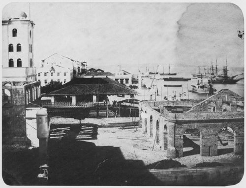 Vilela, Joao Ferreira: Der Hafen von Recife mit dem Malakoff-Turm und dem Marinearsenal