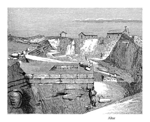 Nr. 5. Die Ausgrabung unter dem Tempel der Pallas Athene. Von Osten.