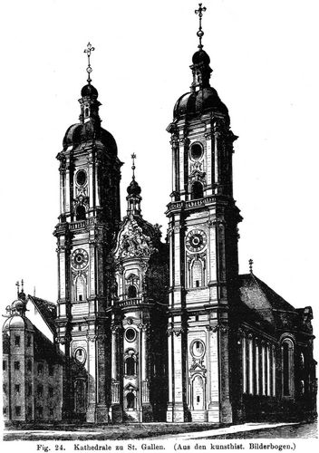 Fig. 24. Kathedrale zu St. Gallen. (Aus den kunsthist. Bilderbogen.)