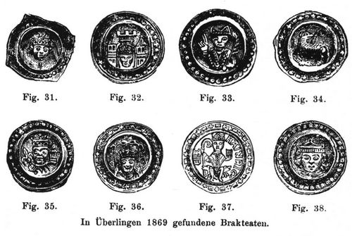 Fig. 31, Fig. 32, Fig. 33, Fig. 34, Fig. 35, Fig. 36, Fig. 37, Fig. 38. In Überlingen 1869 ...