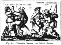 Fig. 84. Tanzende Bauern von Sebald Beham.