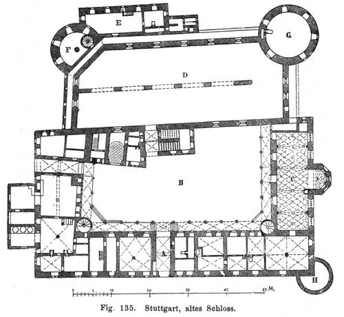 Fig. 135. Stuttgart, altes Schloss. 