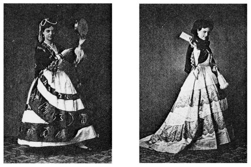 Lilli Lehmann als Theophila in Krondiamanten. Rosine in Barbier von Sevilla. Danzig 1869.