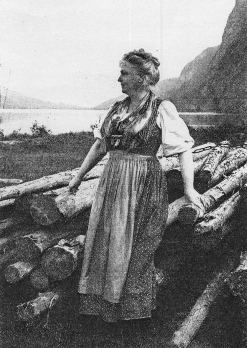 Lilli Lehmann in Scharfling am Mondsee.