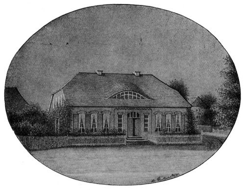 Pfarrhaus zu Neuhaus a. Elbe um 1862