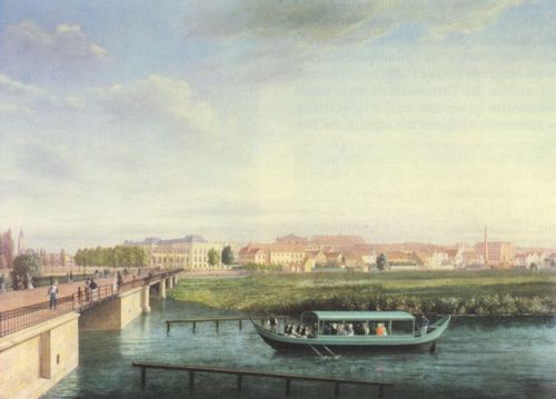 Barth, Wilhelm: Potsdam, Lange Brcke mit Blick auf die Stadt