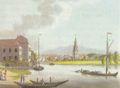 Nagel, Johann Friedrich: Potsdam, Alte Fahrt von der Langen Brcke aus