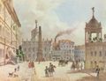 Klose, Friedrich Wilhelm: Potsdam, Alter Markt mit Rathaus von der Schlossstraße aus