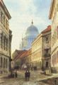 Graeb, Carl: Potsdam, Straßenkreuzung »Acht Ecken« mit Nikolaikirche