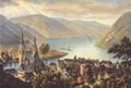 Tanner, Johann Jakob: Bingen am Rhein, Ansicht mit Blick auf den Rhein