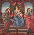 Credi, Lorenzo di: Maria mit dem Kind und zwei Heiligen