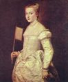 Tizian: Porträt einer Dame in Weiß