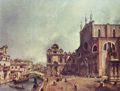 Canaletto (I): Platz vor San Giovanni e Paolo in Venedig