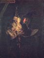 Rembrandt Harmensz. van Rijn: Selbstporträt mit toter Rohrdommel