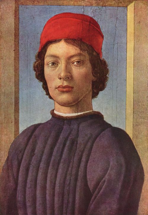 Botticelli, Sandro: Portrt eines Jnglings mit roter Mtze