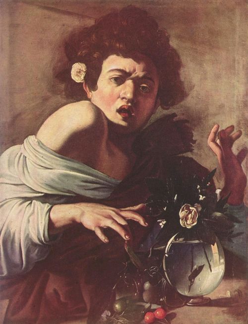 Caravaggio, Michelangelo: Jngling von einer Eidechse gebissen