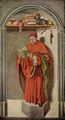 Eyck, Barthlemy d': Verkndigungsaltar, rechter Flgel, Innenseite: Prophet Jeremias