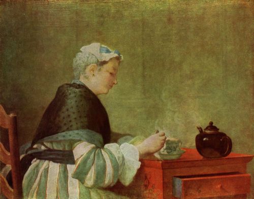 Chardin, Jean-Baptiste Simon: Die Teetrinkerin