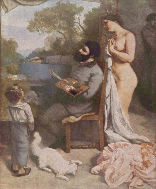 Courbet, Gustave: Das Atelier des Knstlers, Detail