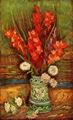 Gogh, Vincent Willem van: Stillleben mit roten Gladiolen