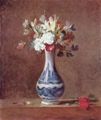 Chardin, Jean-Baptiste Siméon: Stillleben, Blumen in einer Vase