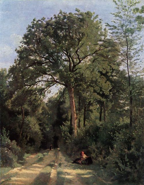 Corot, Jean-Baptiste Camille: Waldeingang bei Ville d'Avray