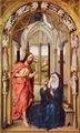 Weyden, Rogier van der: Marienaltar, rechter Flgel, Szene: Christus erscheint Maria