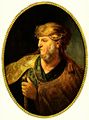 Rembrandt Harmensz. van Rijn: Porträt eines Mannes in orientalischer Kleidung, Oval