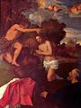 Tizian: Taufe Christi mit dem Auftraggeber Giovanni Ram