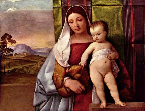 Tizian: Maria mit Kind (sogen. Zigeuner-Madonna)