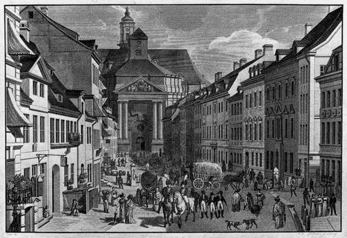 Hüllmann, Gottlieb Wilhelm: Berlin, Brüderstraße mit Blick auf die Petrikirche