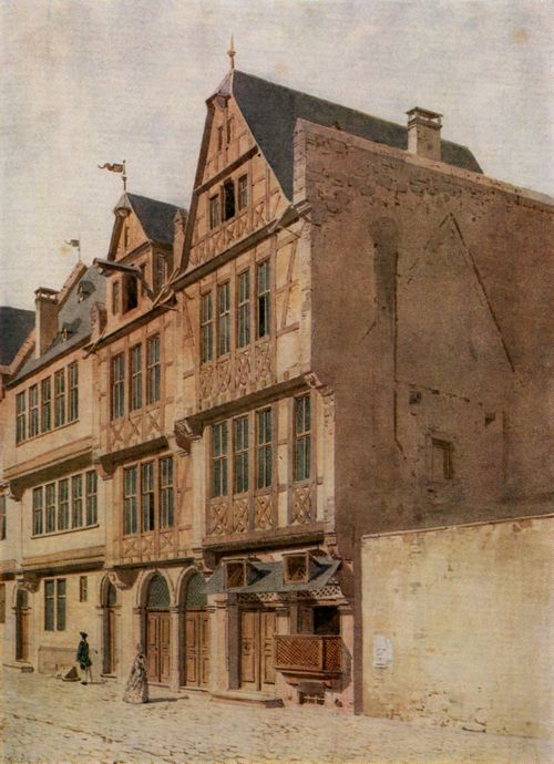 Reiffenstein, Carl Theodor: Frankfurt a.M., Goethes Geburtshaus vor dem Umbau