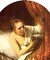 Rembrandt Harmensz. van Rijn: Junge Frau im Bett