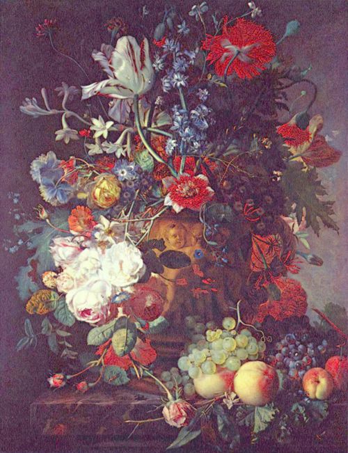 Huysum, Jan van: Blumen und Früchte