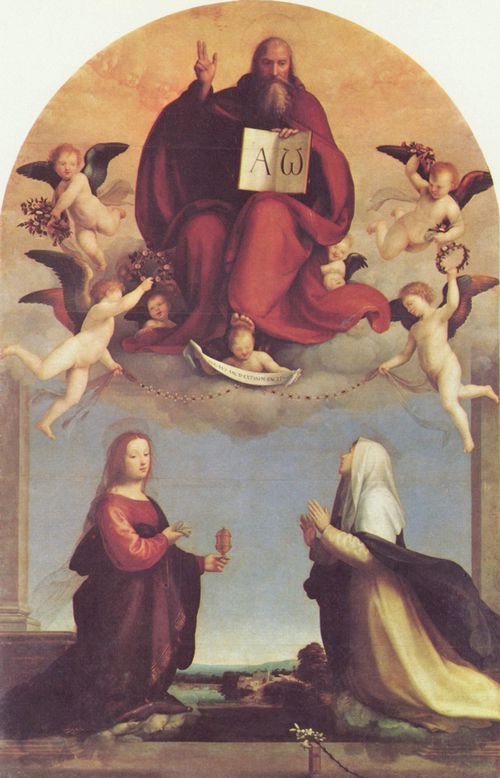 Bartolomeo, Fra: Gottvater mit den Hll. Maria Magdalena und Katharina von Siena