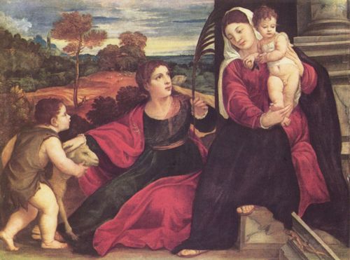 Tizian: Madonna mit Hl. Agnes und Hl. Johannes der Tufer