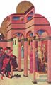 Sassetta: Altarpolyptychon fr San Francesco in Borgo S. Sepolcro, Szene: Der Hl. Franziskus verleugnet seinen irdischen Vater