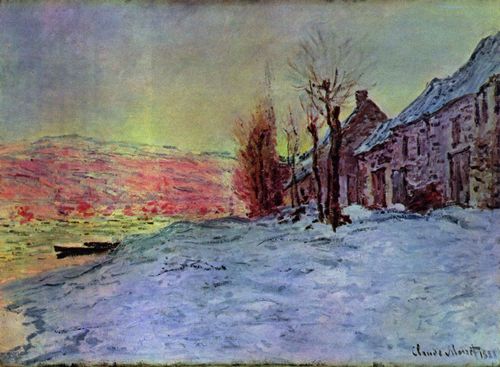 Monet, Claude: Lavacourt: Sonnenschein und Schnee