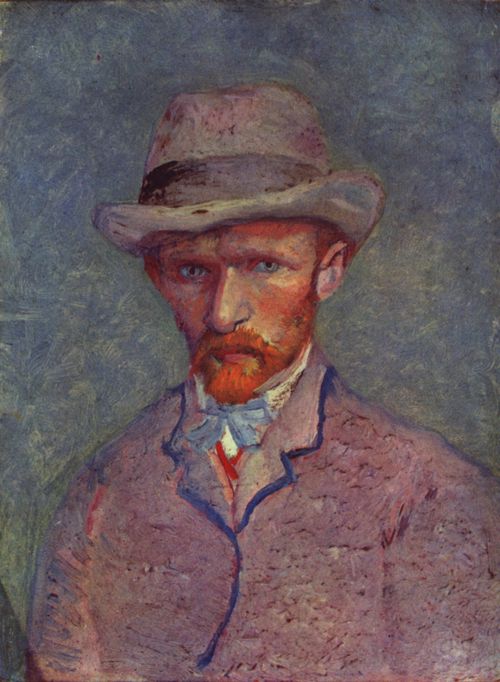 Gogh, Vincent Willem van: Selbstbildnis mit grauem Hut