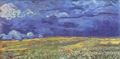 Gogh, Vincent Willem van: Feld unter Sturmhimmel