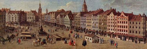 Stephan, Joseph: Mnchen, Marienplatz, Sdseite mit Blick zum Talburgtor