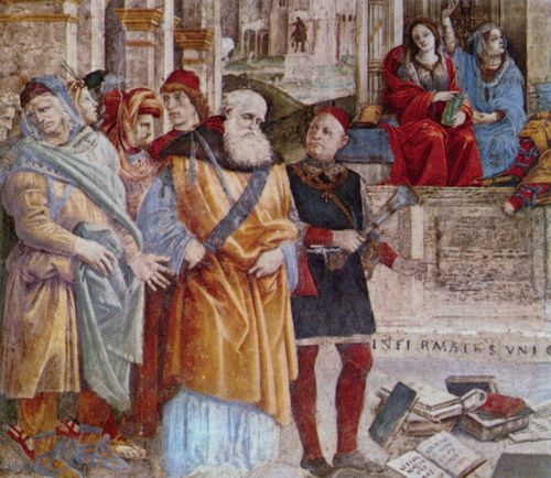 Lippi, Fra Filippo: Hl. Thomas von Aquin und die Ketzer, Detail