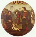 Perugino, Pietro: Christi Geburt, Tondo