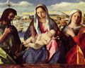 Bellini, Giovanni: Madonna mit Johannes dem Täufer und einer Heiligen