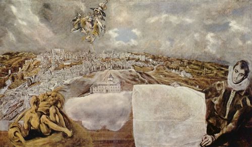 Greco, El: Ansicht und Plan von Toledo
